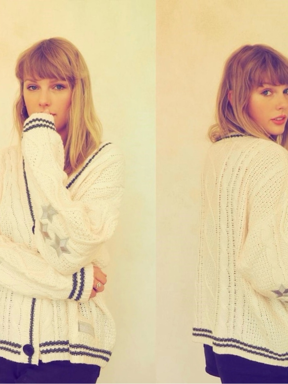 NEW! Authentic Taylor Swift “the cardigan” Folklore Cable-Knit Buttons Preppy